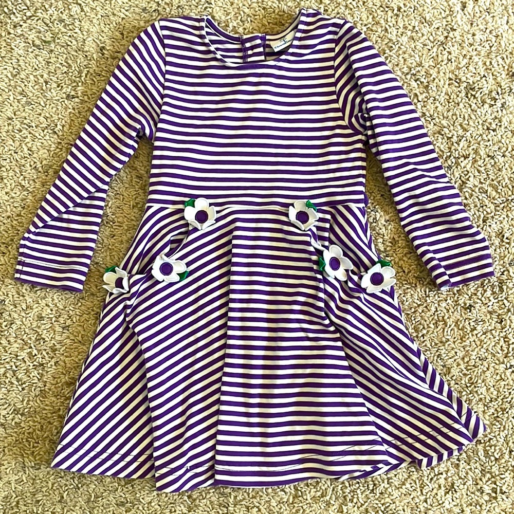 Florence Eiseman purple and white flower dress